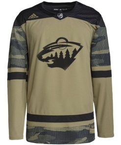 Alternative view of Minnesota Wild adidas Military Appreciation Team Authentic Practice Jersey - Camo