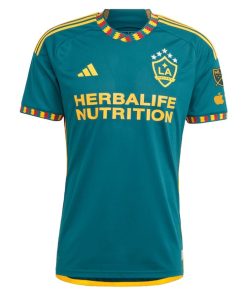 Alternative view of Gabriel Pec LA Galaxy adidas 2024 LA Kit Authentic Player Jersey - Green