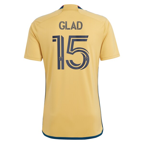 Justen Glad Real Salt Lake adidas 2024 The Beehive State Kit Replica Player Jersey - Gold - Image 2