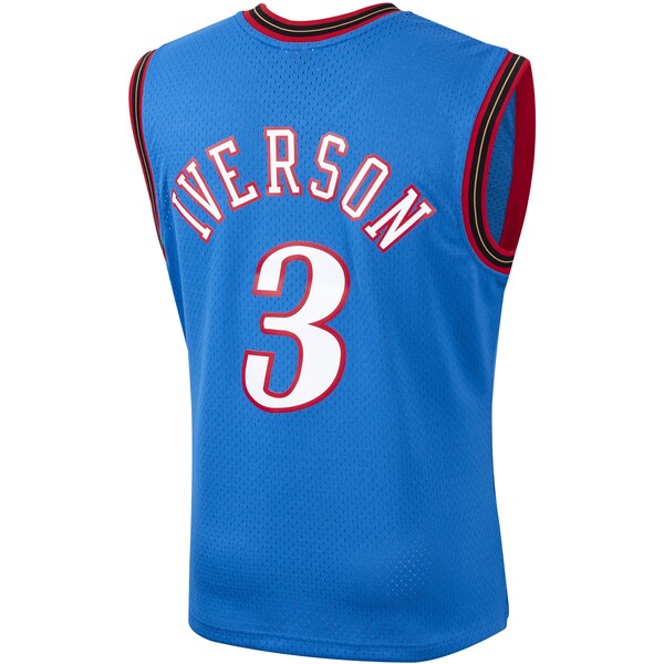 Allen Iverson Philadelphia 76ers 1999/2000 Hardwood Classics Swingman Jersey - Royal - Image 3