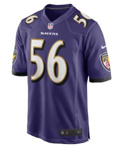 Alternative view of Deion Jennings Baltimore Ravens Nike Team Game Jersey -  Purple