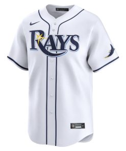 Alternative view of Jonny DeLuca Tampa Bay Rays Nike Home Limited Player Jersey - White