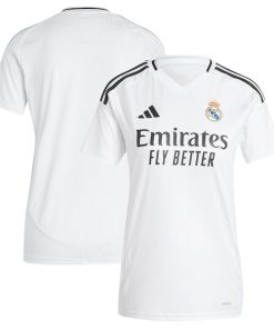Los Merengues adidas Women's 2024/25 Home Replica Jersey - White