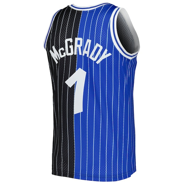 Tracy McGrady Orlando Magic Hardwood Classics 2003/04 Split Swingman Jersey - Blue/Black - Image 3