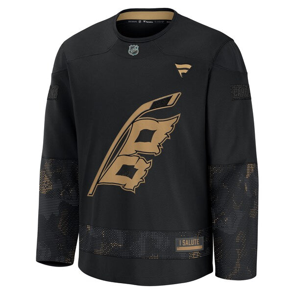Carolina Hurricanes 2024 Military Appreciation Practice Jersey - Black - Image 2