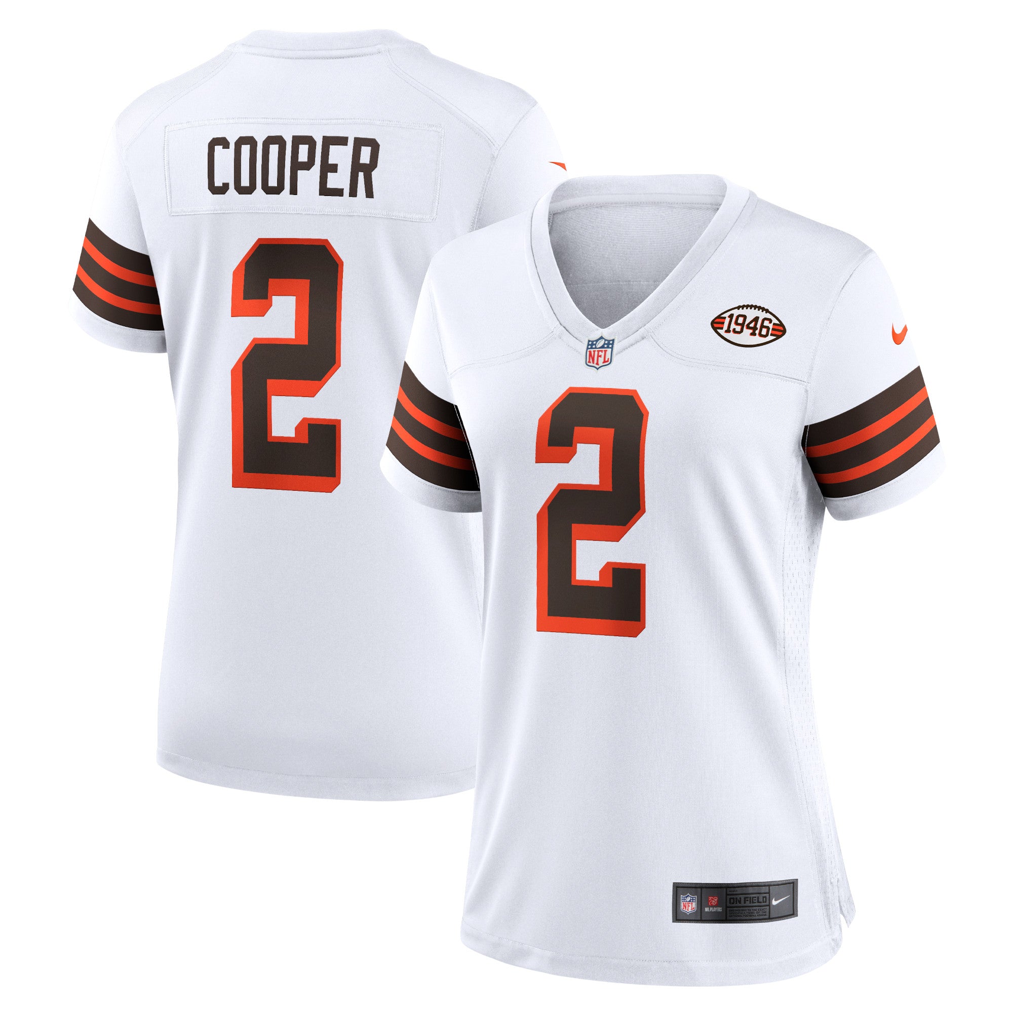 Amari Cooper Cleveland Browns Nike Women's Game Jersey - Brown/White - Image 5