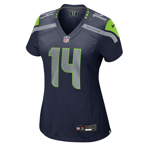 DK Metcalf Seattle Seahawks Nike Women's Team Game Jersey - College College Navy/Neon Green - Image 4