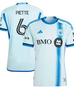 Samuel Piette CF Montreal adidas 2024 La Main Authentic Player Jersey?¨C Light Blue