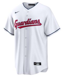 Alternative view of Cleveland Guardians Nike Replica Custom Jersey - White