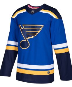 Alternative view of St. Louis Blues adidas Home Authentic Blank Jersey - Blue