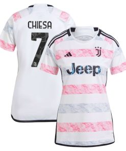 Federico Chiesa Juventus adidas Women's 2023/24 Away Replica Jersey - White