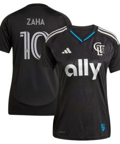 Wilfried Zaha Charlotte FC adidas Women's 2025 Fortress Kit Replica Player Jersey - Black