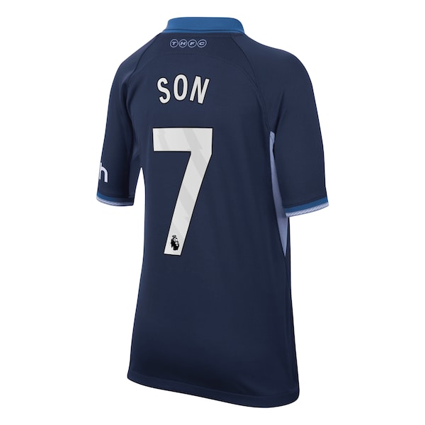 Son Heung-Min Tottenham Hotspur Nike Youth 2023/24 Away Stadium Replica Player Jersey - Navy - Image 3
