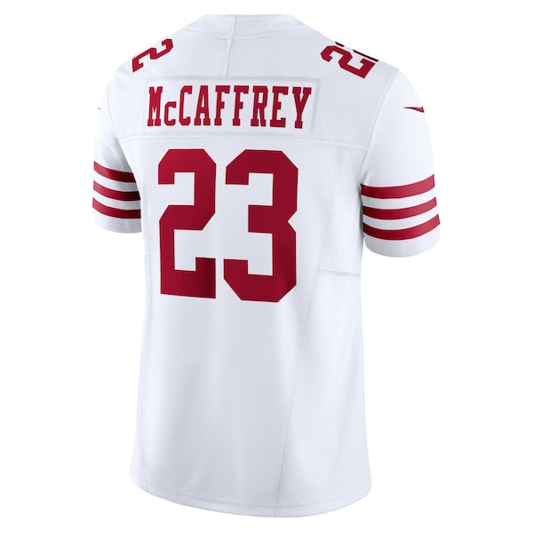 Christian McCaffrey San Francisco 49ers Nike Vapor F.U.S.E. Limited Jersey - White - Image 4