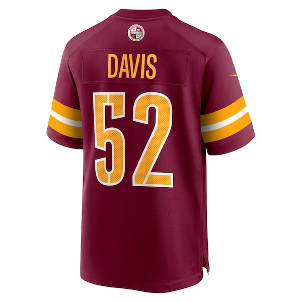 Jamin Davis Washington Commanders Nike Game Jersey - Burgundy/White - Image 4