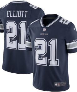 Ezekiel Elliott Dallas Cowboys Nike Vapor Limited Jersey - Navy/White
