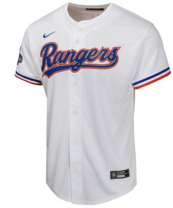 Alternative view of Corey Seager Texas Rangers Nike Youth 2024 Gold Collection Limited Player Jersey?¨C White