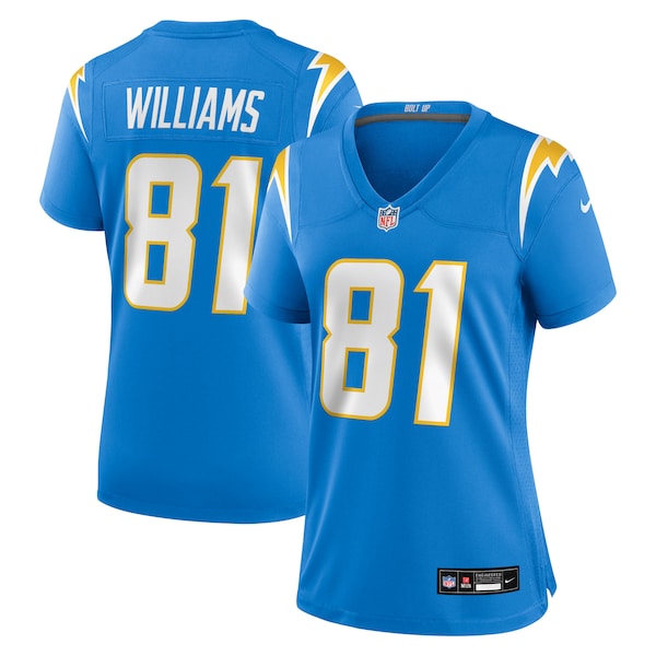 Mike Williams Los Angeles Chargers Nike Women's Team Game Jersey - Powder Blue - Image 4