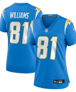 Alternative view of Mike Williams Los Angeles Chargers Nike Women's Team Game Jersey -  Powder Blue