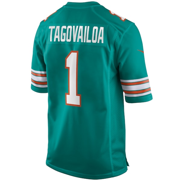 Tua Tagovailoa Miami Dolphins Nike Alternate Game Jersey - Aqua/White - Image 4