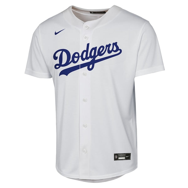 Clayton Kershaw Los Angeles Dodgers Nike Youth Home Replica Player Jersey - White - Image 2