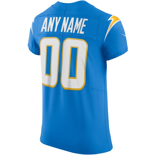 Los Angeles Chargers Nike Vapor Elite Custom Jersey - Powder Blue - Image 4