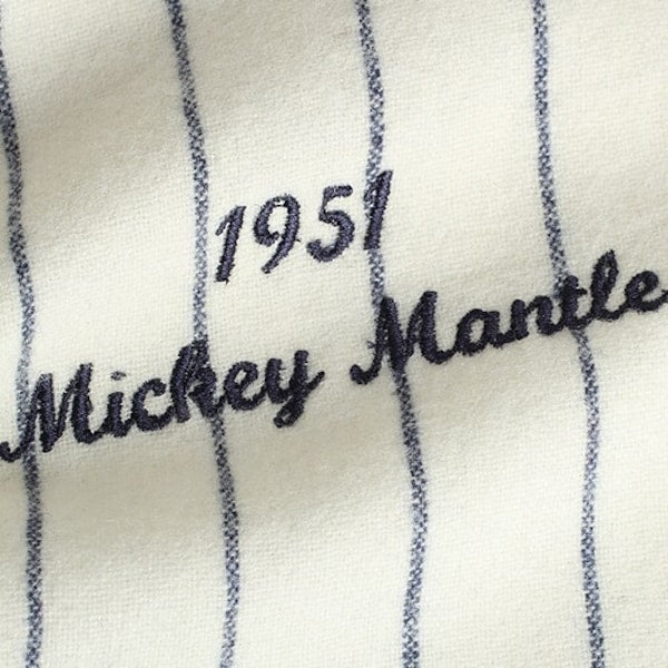 Mickey Mantle New York Yankees 1951 Cooperstown Collection Authentic Jersey - Cream - Image 6