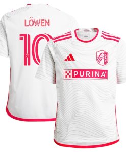 Eduard L?wen St. Louis City SC adidas Youth 2024 The Confluence Kit Replica Player Jersey - White