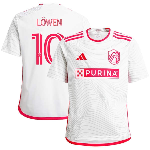 Eduard L?wen St. Louis City SC adidas Youth 2024 The Confluence Kit Replica Player Jersey - White