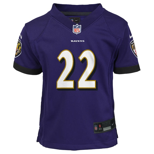 Derrick Henry Baltimore Ravens Nike Preschool Team Player Game Jersey - Purple - Image 2