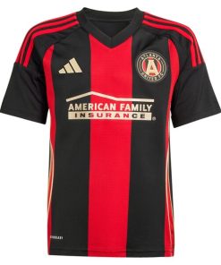 Alternative view of #17 Atlanta United FC adidas Youth 2025 The Connector Replica Player Jersey - Black