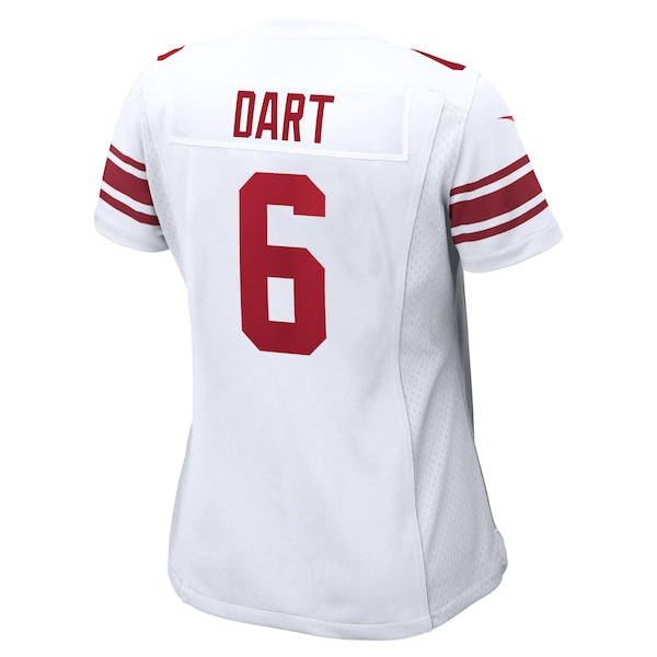 Jaxson Dart New York Giants Nike Women's Game Jersey - White/Royal - Image 4