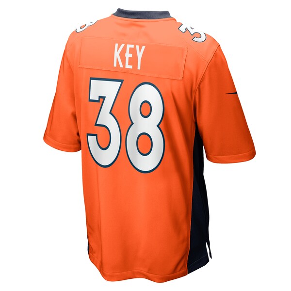 Devon Key Denver Broncos Nike Team Game Jersey - Orange - Image 3