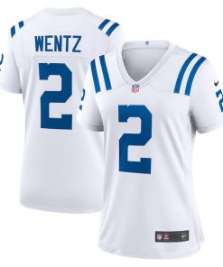 Carson Wentz Indianapolis Colts Nike Women's Game Jersey - White/Royal
