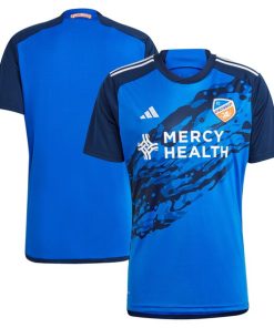 FC Cincinnati adidas 2024 River Kit Replica Jersey - Blue