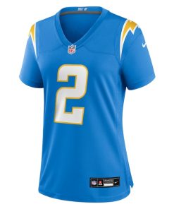 Alternative view of Elijah Molden Los Angeles Chargers Nike Women's Team Game Jersey -  Powder Blue