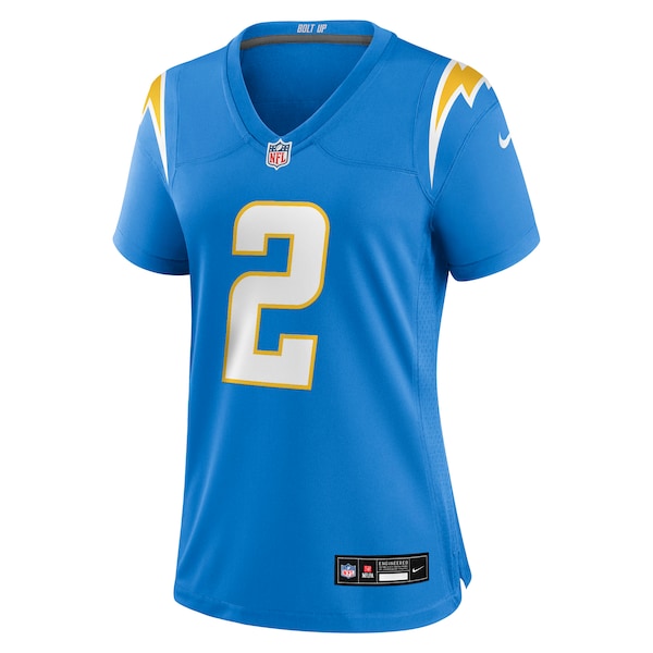 Elijah Molden Los Angeles Chargers Nike Women's Team Game Jersey - Powder Blue - Image 2