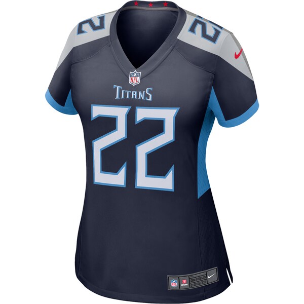 Derrick Henry Tennessee Titans Nike Women's Game Jersey - Navy/Light Blue - Image 3