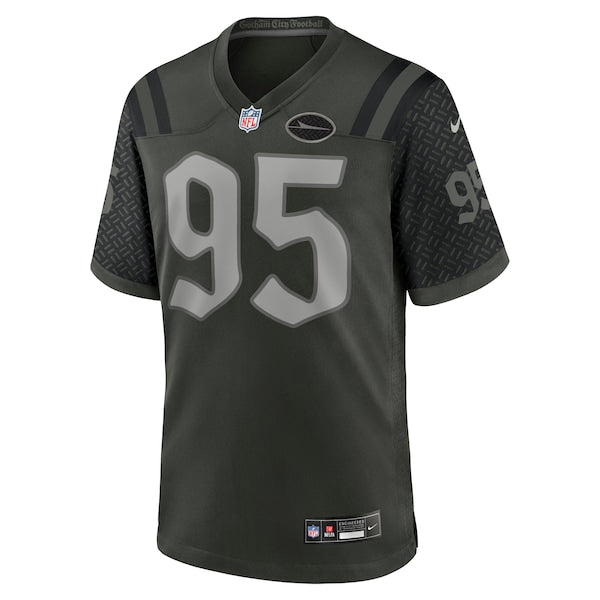 Quinnen Williams New York Jets Nike 2025 Rivalries Collection Game Jersey - Gotham Green - Image 2