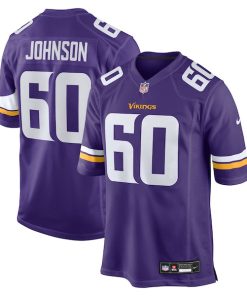 Marcellus Johnson Minnesota Vikings Nike Team Game Jersey -  Purple