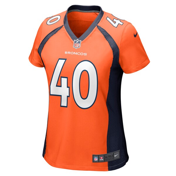 Justin Strnad Denver Broncos Nike Women's Game Jersey - Orange - Image 2
