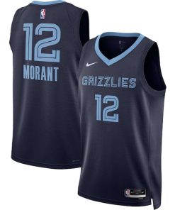 Ja Morant Memphis Grizzlies Nike Unisex Swingman Jersey - Icon Edition - Navy/White