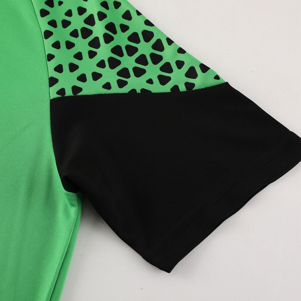 Puma Short Sleeve Training Jersey Set-PD02- Avocado Green/Black - Image 9