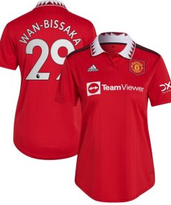 Aaron Wan-Bissaka Manchester United adidas Women's 2022/23 Home Replica Player Jersey - Red