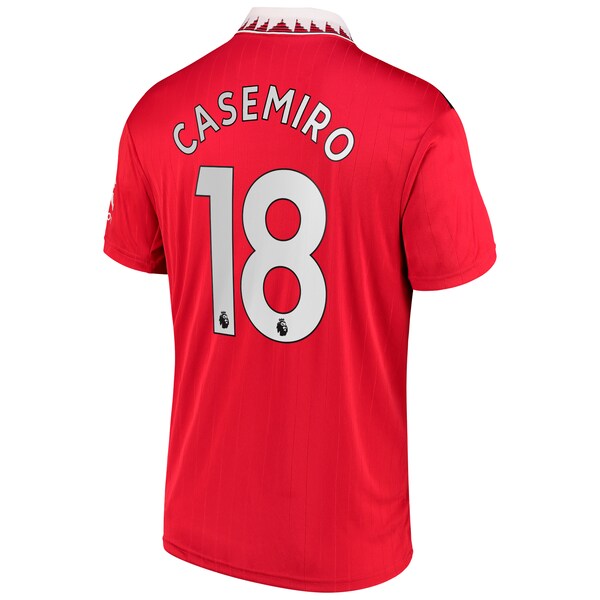Carlos Casemiro Manchester United adidas 2022/23 Home Replica Player Jersey - Red - Image 3