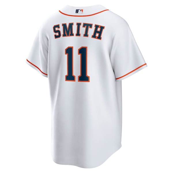 Cam Smith Houston Astros Nike Home Replica Jersey - White/Orange - Image 3