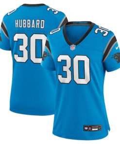 Alternative view of Chuba Hubbard Carolina Panthers Nike Women's Alternate Game Jersey -  Blue/Black