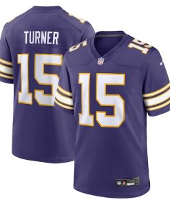 Dallas Turner Minnesota Vikings Nike Alternate Game Jersey -  Purple/White