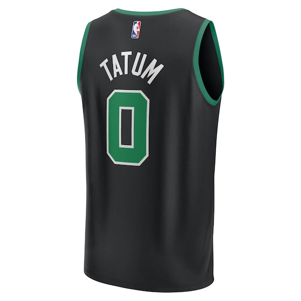 Jayson Tatum Boston Celtics Youth Fast Break Replica Player Jersey - Statement Edition - Black - Image 3
