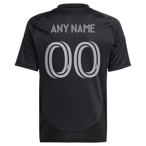 Charlotte FC adidas Youth 2025 Fortress Kit Replica Custom Jersey - Black - Image 3